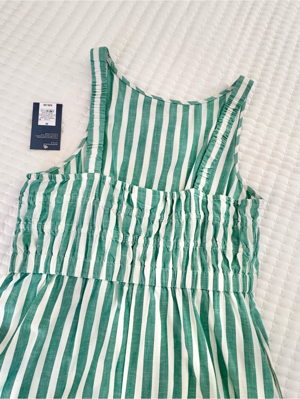 NWT Universal Thread Green Stripe Maxi Dress M - Picture 10 of 15